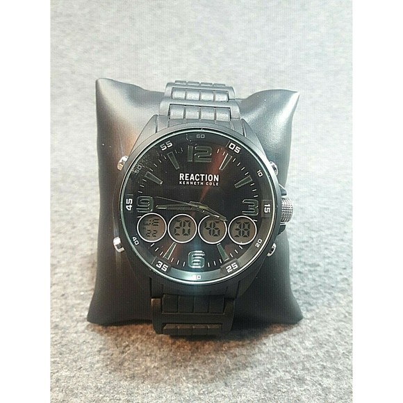 Kenneth Cole Reaction Digital Analog RK50177001 Men's Bracelet Watching Black